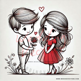 love wedding vectors 8397