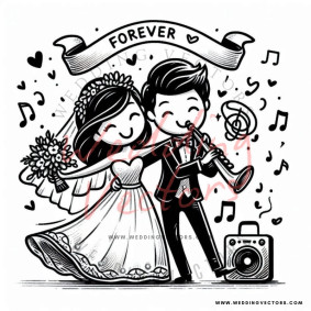 love wedding vectors 8398