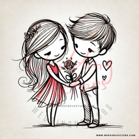love wedding vectors 8399