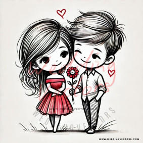 love wedding vectors 8403