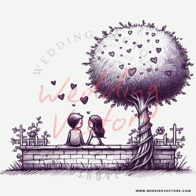 love wedding vectors 8404