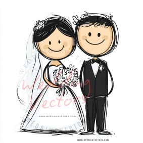 love wedding vectors 8406