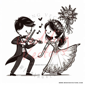 love wedding vectors 8407