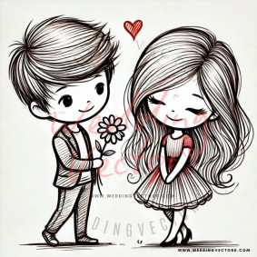 love wedding vectors 8408