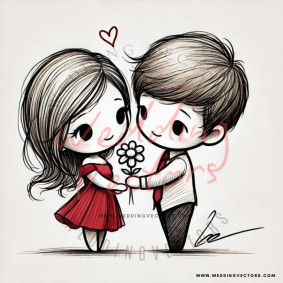 love wedding vectors 8410