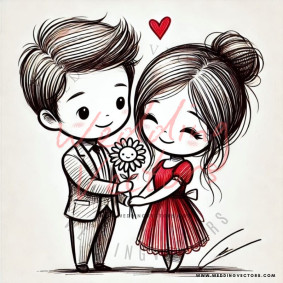 love wedding vectors 8412