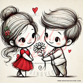 love wedding vectors 8416