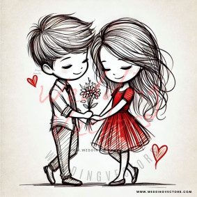 love wedding vectors 8418