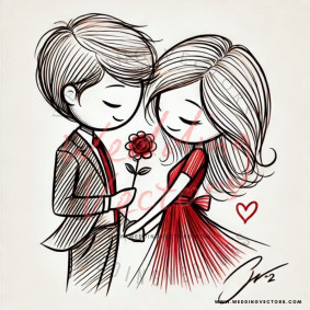 love wedding vectors 8420