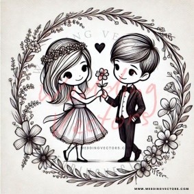 love wedding vectors 8428