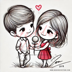 love wedding vectors 8433