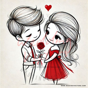 love wedding vectors 8435