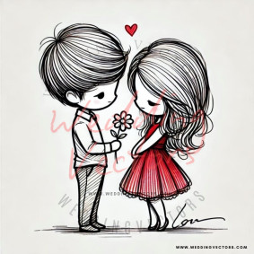 love wedding vectors 8437
