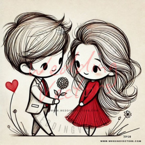 love wedding vectors 8439
