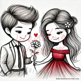 love wedding vectors 8441
