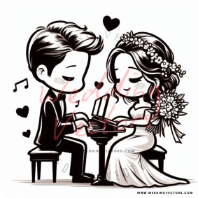 love wedding vectors 8444