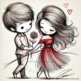 love wedding vectors 8470