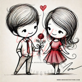love wedding vectors 8483
