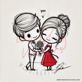 love wedding vectors 8487