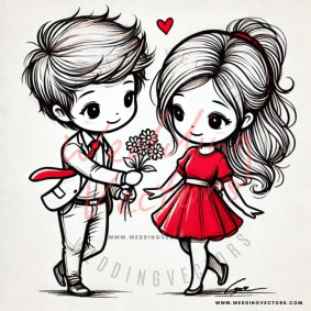 love wedding vectors 8502