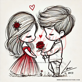 love wedding vectors 8504