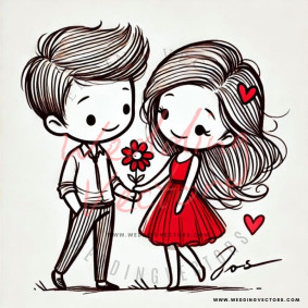 love wedding vectors 8516
