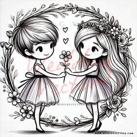 love wedding vectors 8520