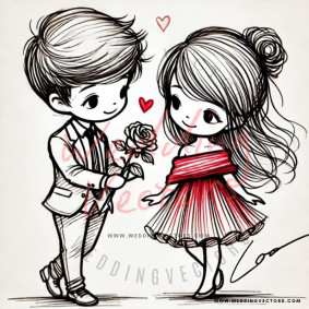 love wedding vectors 8523