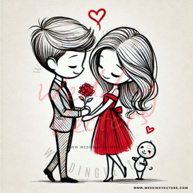 love wedding vectors 8525