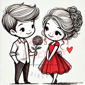 love wedding vectors 8527