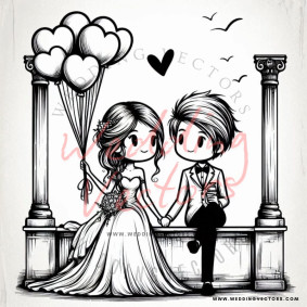 love wedding vectors 8528