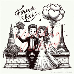 love wedding vectors 8538