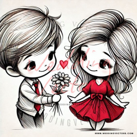 love wedding vectors 8539