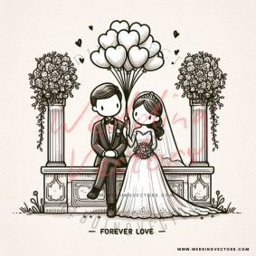 love wedding vectors 8540