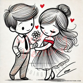 love wedding vectors 8541