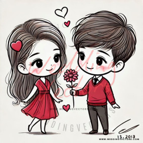 love wedding vectors 8552
