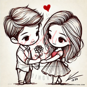 love wedding vectors 8556
