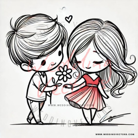 love wedding vectors 8558
