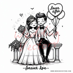 love wedding vectors 8559