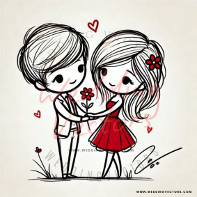 love wedding vectors 8560