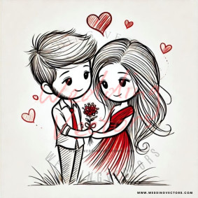 love wedding vectors 8562