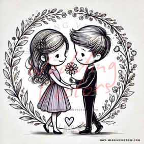 love wedding vectors 8566
