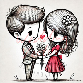 love wedding vectors 8569