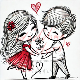 love wedding vectors 8573