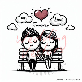 love wedding vectors 8574