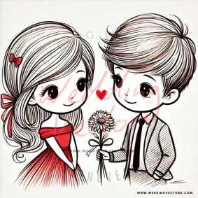 love wedding vectors 8575