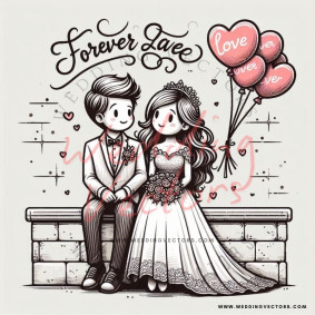 love wedding vectors 8576