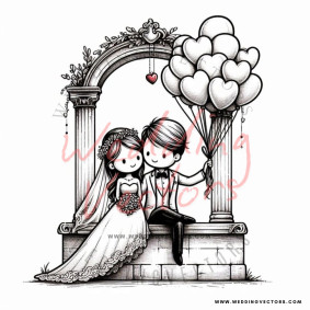 love wedding vectors 8578