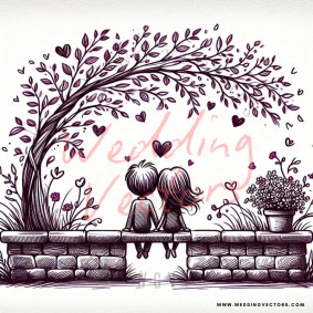 love wedding vectors 8588