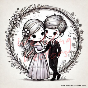 love wedding vectors 8589